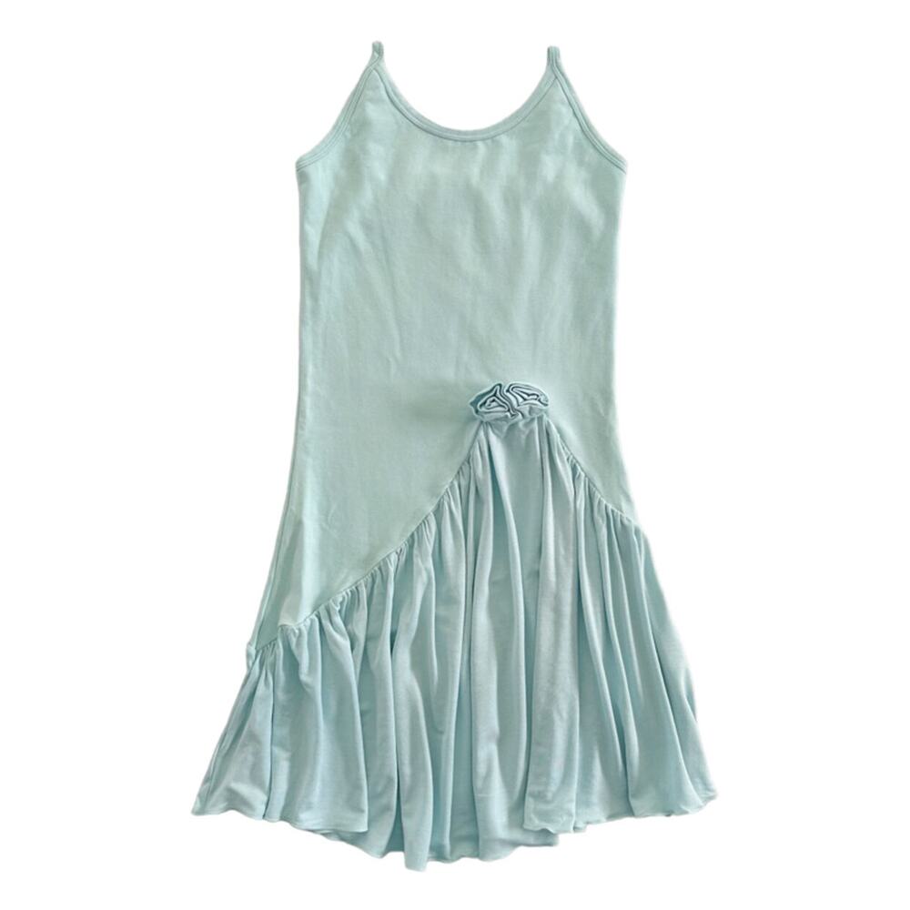 Kickee Pants Light Blue Bamboo Tarantella Tank Dress Size XS(5/6)